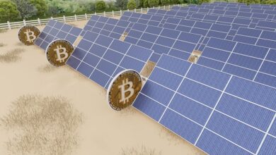 Solar-powered crypto mining